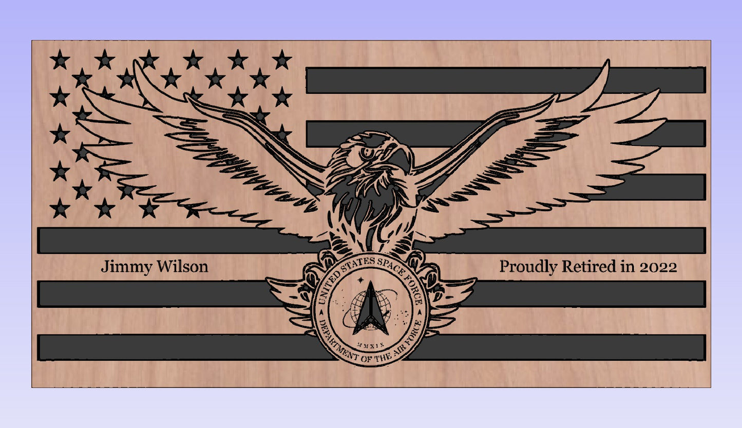 Custom Eagle Flag